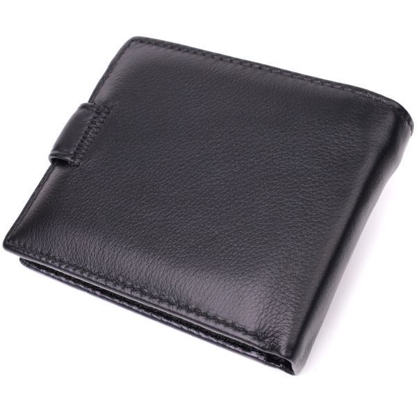 Гаманець для чоловіків зручного розміру з натуральної шкіри ST Leather 22463 Чорний 22463 фото