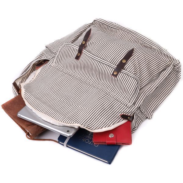 Летний женский рюкзак с качественного текстиля Vintage sale_15077 Молочный sale_15077 фото