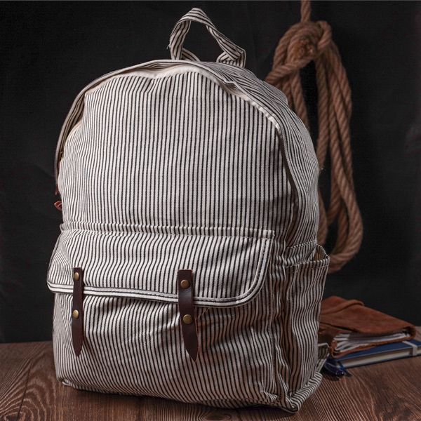 Летний женский рюкзак с качественного текстиля Vintage sale_15077 Молочный sale_15077 фото