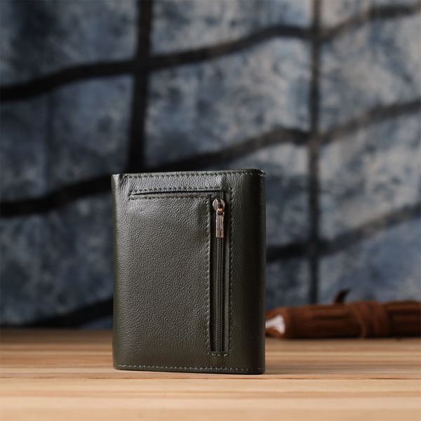 Стильний гаманець середнього розміру із натуральної шкіри ST Leather 23075 Зелений 23075 фото