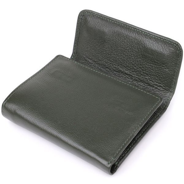Стильний гаманець середнього розміру із натуральної шкіри ST Leather 23075 Зелений 23075 фото