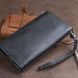 Гаманець-клатч зі шкіри з кишенею для мобільного ST Leather 19310 Чорний 19310 фото 9