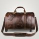 Кожаная дорожная сумка на колесах для путешествий и командировок Vintage 14254 Коричневая 14254 фото 20