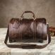 Кожаная дорожная сумка на колесах для путешествий и командировок Vintage 14254 Коричневая 14254 фото 6