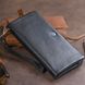 Гаманець-клатч зі шкіри з кишенею для мобільного ST Leather 19310 Чорний 19310 фото 11