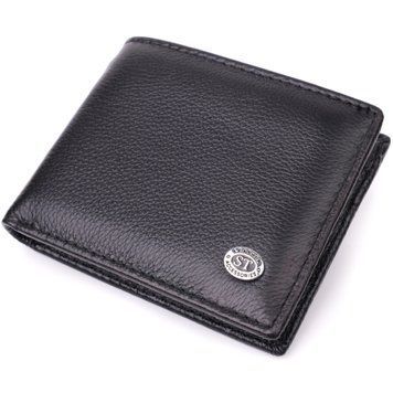 Отличный зажим из натуральной кожи ST Leather 22475 Черный 22475 фото