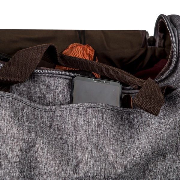 Дорожная сумка текстильная Vintage 20137 Серая 20137 фото