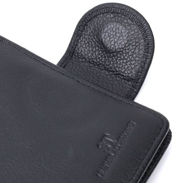 Вертикальний гаманець для жінок із натуральної шкіри ST Leather 22701 Чорний 22701 фото
