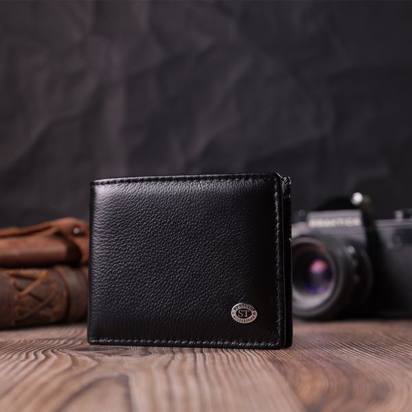 Отличный зажим из натуральной кожи ST Leather 22475 Черный 22475 фото
