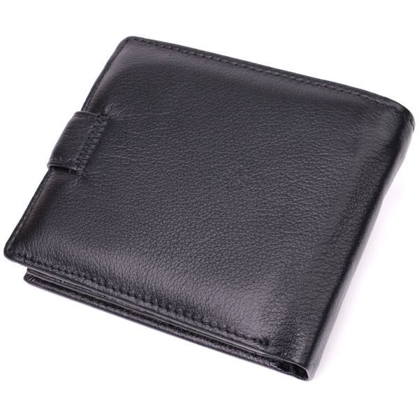 Гаманець чоловічий середнього розміру з натуральної шкіри ST Leather 22473 Чорний 22473 фото