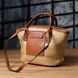 Містка жіноча сумка на літо з якісного текстилю Vintage sale_15137 Коричневий sale_15137 фото 8