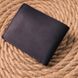 Матове шкіряне портмоне у дві складення Серце GRANDE PELLE 16733 Чорний 16733 фото 9