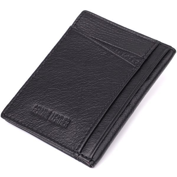 Мужской кошелек для карточек из натуральной кожи ST Leather 23091 Черный 23091 фото
