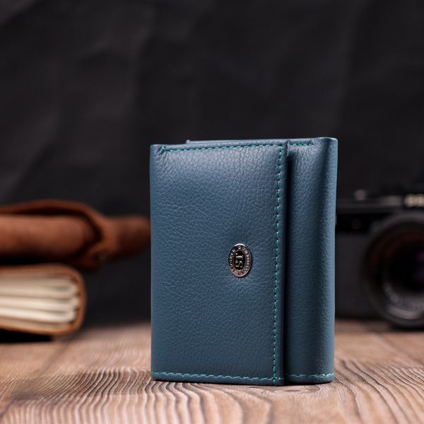 Маленький гаманець для жінок із натуральної шкіри ST Leather 19501 Бірюзовий 19501 фото