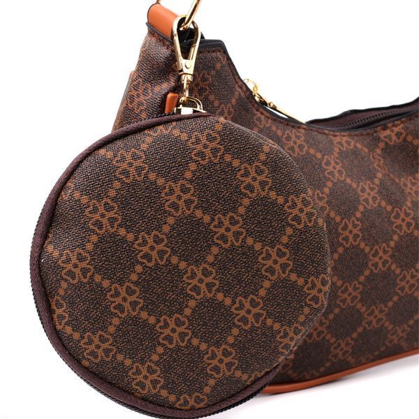Женская сумка в форме полумесяца из экокожи Vintage sale_15145 Коричневый sale_15145 фото