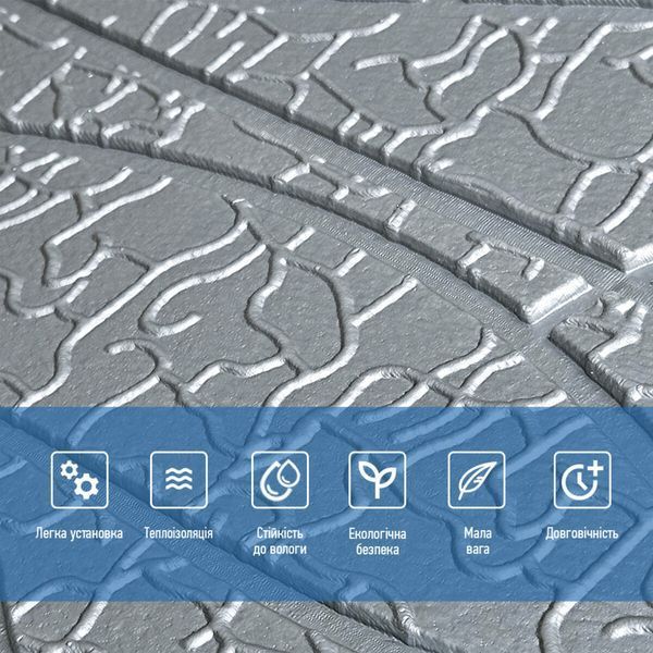 Панель 3D 700х700х6мм Срібло SW-00001951 SW-00001951 фото