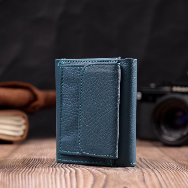 Маленький гаманець для жінок із натуральної шкіри ST Leather 19501 Бірюзовий 19501 фото