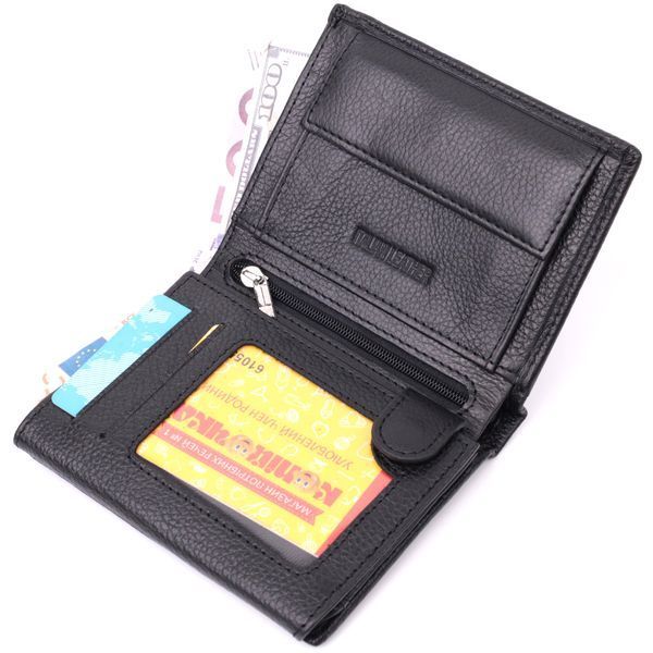 Гаманець вертикального формату з натуральної шкіри ST Leather 22474 Чорний 22474 фото