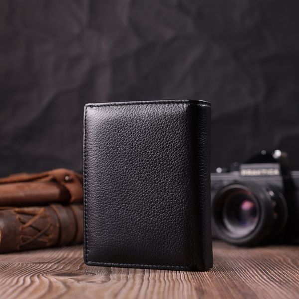Гаманець вертикального формату з натуральної шкіри ST Leather 22474 Чорний 22474 фото
