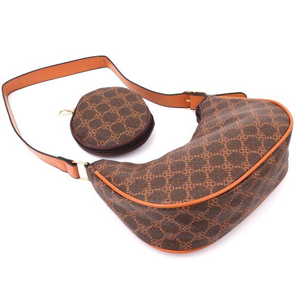 Женская сумка в форме полумесяца из экокожи Vintage sale_15145 Коричневый sale_15145 фото