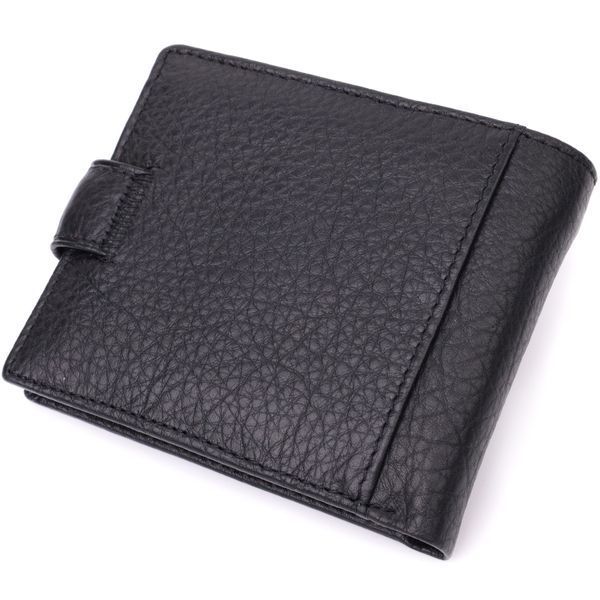 Мужской бумажник удобного размера из натуральной кожи ST Leather 22471 Черный 22471 фото