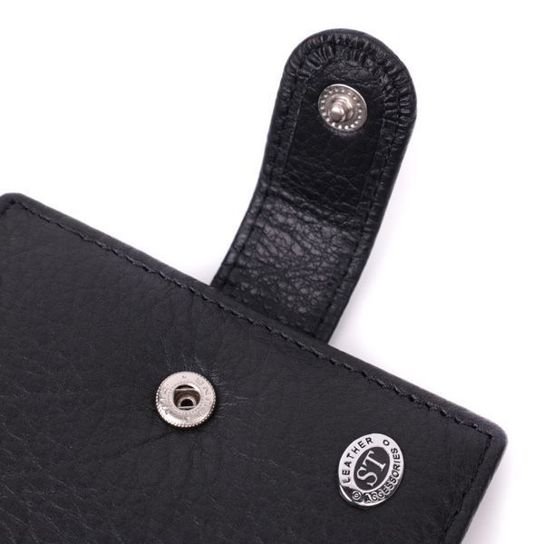 Мужской бумажник удобного размера из натуральной кожи ST Leather 22471 Черный 22471 фото