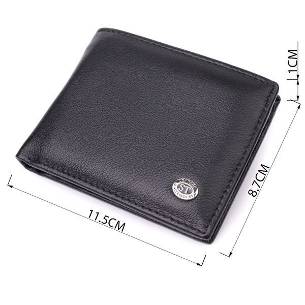 Кошелек-зажим из натуральной кожи ST Leather 22476 Черный 22476 фото