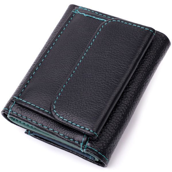 Женский небольшой кошелек из натуральной кожи ST Leather 19504 Черный 19504 фото