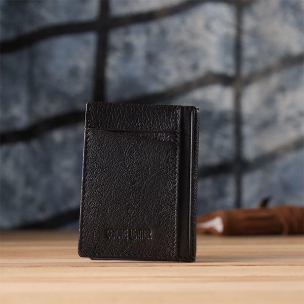 Мужской кошелек для карточек из натуральной кожи ST Leather 23091 Черный 23091 фото
