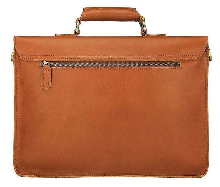 Кожаный портфель матовый Vintage 14937 Рыжий 14937 фото
