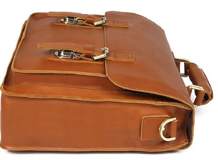 Кожаный портфель матовый Vintage 14937 Рыжий 14937 фото