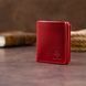 Вертикальне глянсове портмоне з накладною монетницьою GRANDE PELLE 11331 Червоне 11331 фото 8