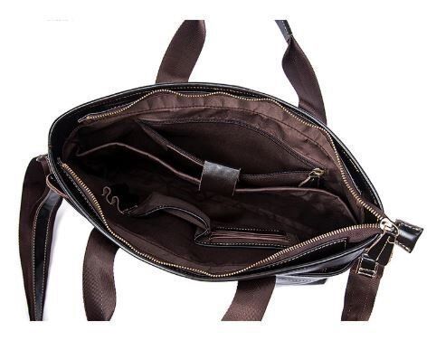 Сумка под ноутбук из гладкой кожи Vintage 14890 Коричневая 14890 фото