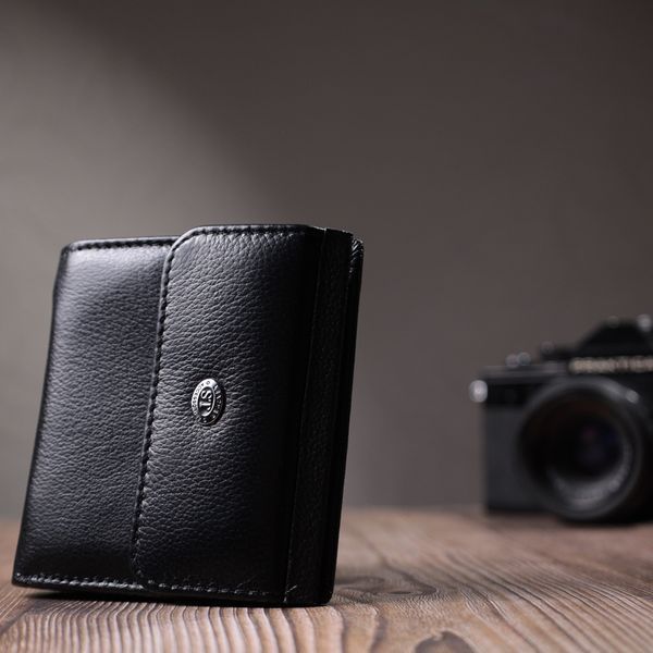 Оригінальне жіноче портмоне з натуральної шкіри ST Leather 22724 Чорний 22724 фото