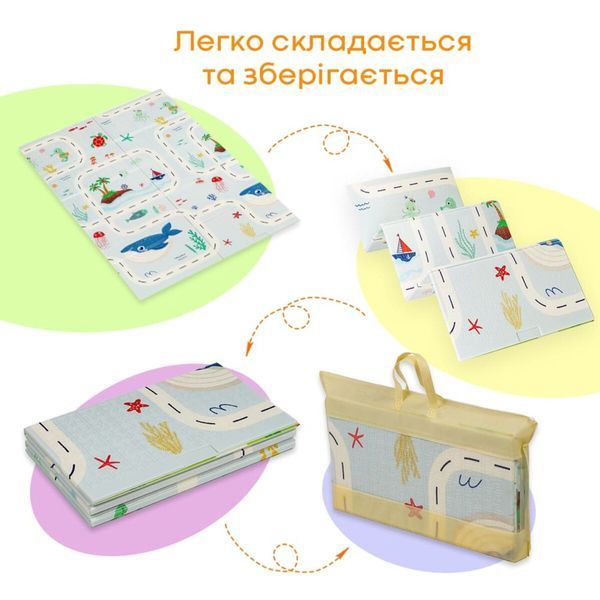 Коврик детский 117см х 177см х 8мм Океан-ростомер (300) SW-00003030 SW-00003030 фото