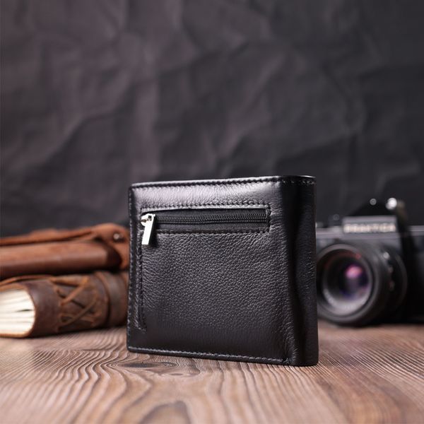 Шкіряне чоловіче портмоне із затискачем ST Leather 22481 Чорний 22481 фото