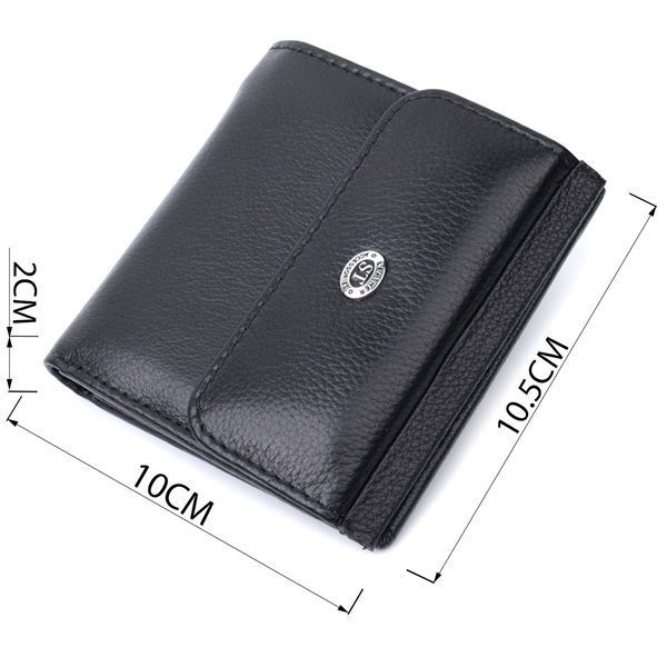 Оригінальне жіноче портмоне з натуральної шкіри ST Leather 22724 Чорний 22724 фото