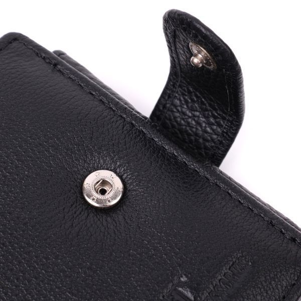Интересный бумажник с блоком под документы из натуральной кожи ST Leather 22480 Черный 22480 фото