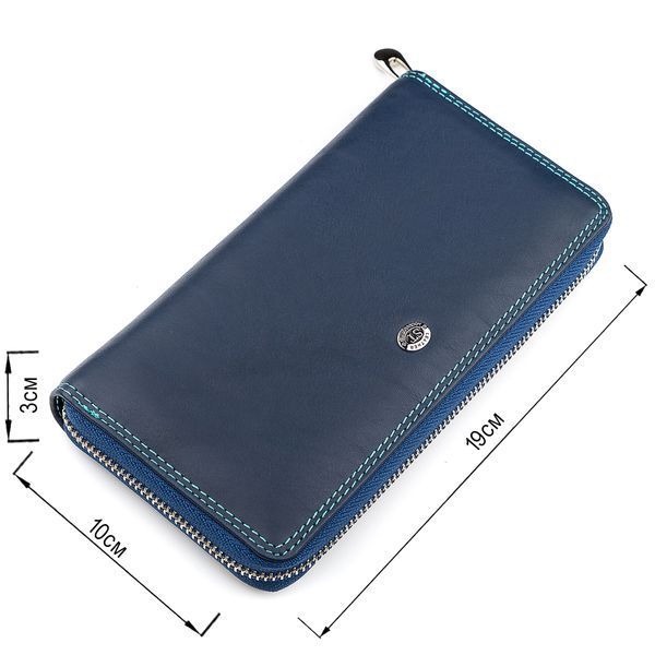 Гаманець жіночий ST Leather 18375 (SB71) на блискавці Синій 18375 фото