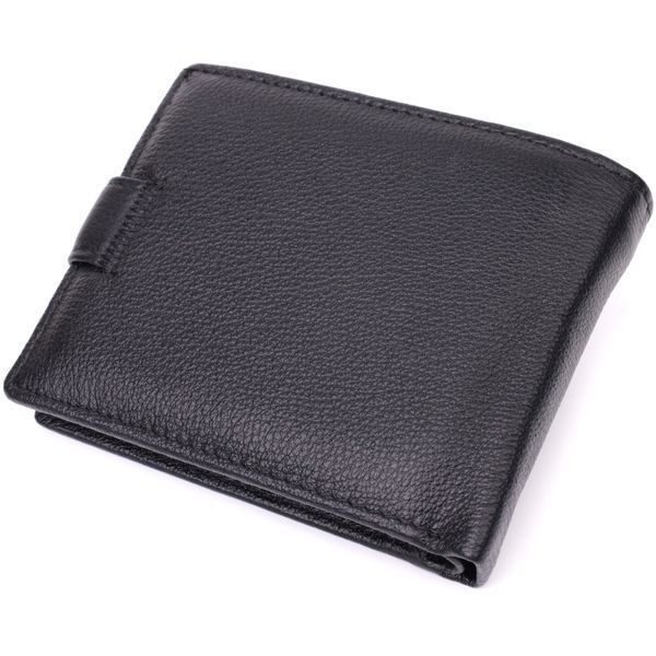 Интересный бумажник с блоком под документы из натуральной кожи ST Leather 22480 Черный 22480 фото