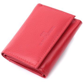 Маленький удобный кошелек с монетницей из натуральной кожи ST Leather 22741 Красный 22741 фото
