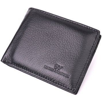 Зручне чоловіче портмоне з натуральної шкіри ST Leather 22482 Чорний 22482 фото