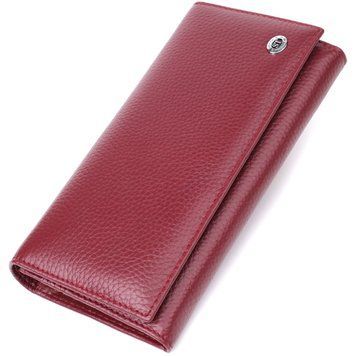 Практичний гаманець для жінок із натуральної шкіри ST Leather 23098 Бордовий 23098 фото