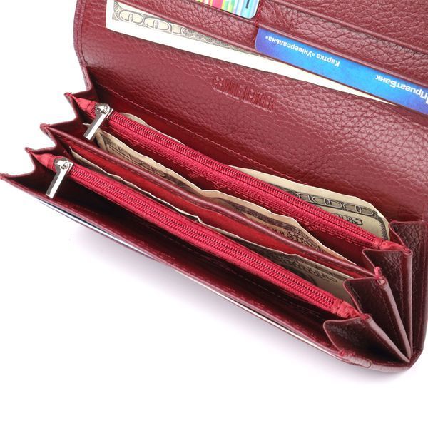 Практичний гаманець для жінок із натуральної шкіри ST Leather 23098 Бордовий 23098 фото