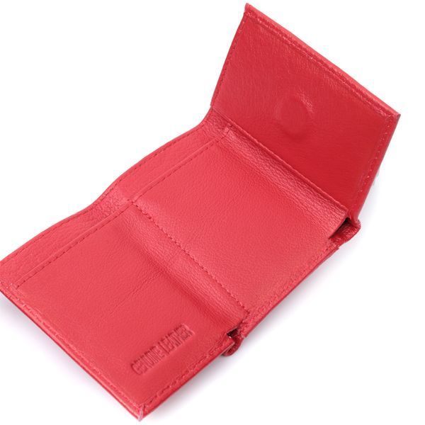 Маленький удобный кошелек с монетницей из натуральной кожи ST Leather 22741 Красный 22741 фото