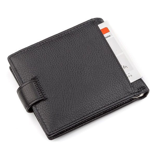 Мужской кошелек ST Leather 18309 (ST113-1) с зажимом для денег Черный 18309 фото