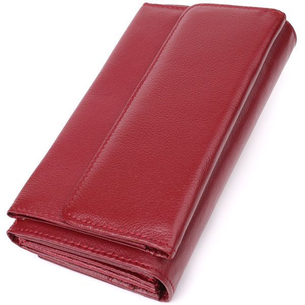 Жіночий гаманець з кишенею для телефону з натуральної шкіри ST Leather 23069 Бордовий 23069 фото