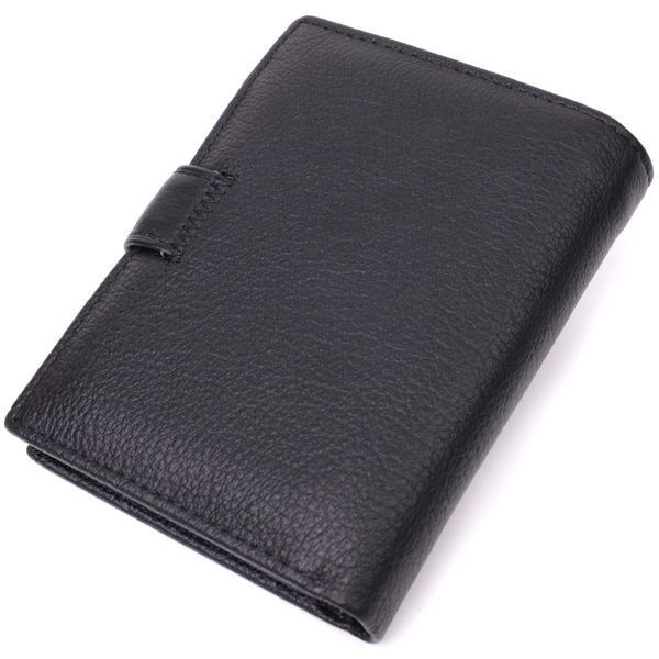 Солидный мужской бумажник из натуральной кожи ST Leather 22467 Черный 22467 фото