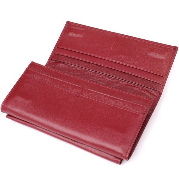 Жіночий гаманець з кишенею для телефону з натуральної шкіри ST Leather 23069 Бордовий 23069 фото