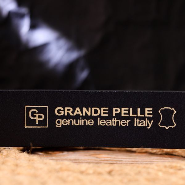 Практичний ремінь для чоловіків із натуральної шкіри Grande Pelle 21471 Синій 21471 фото